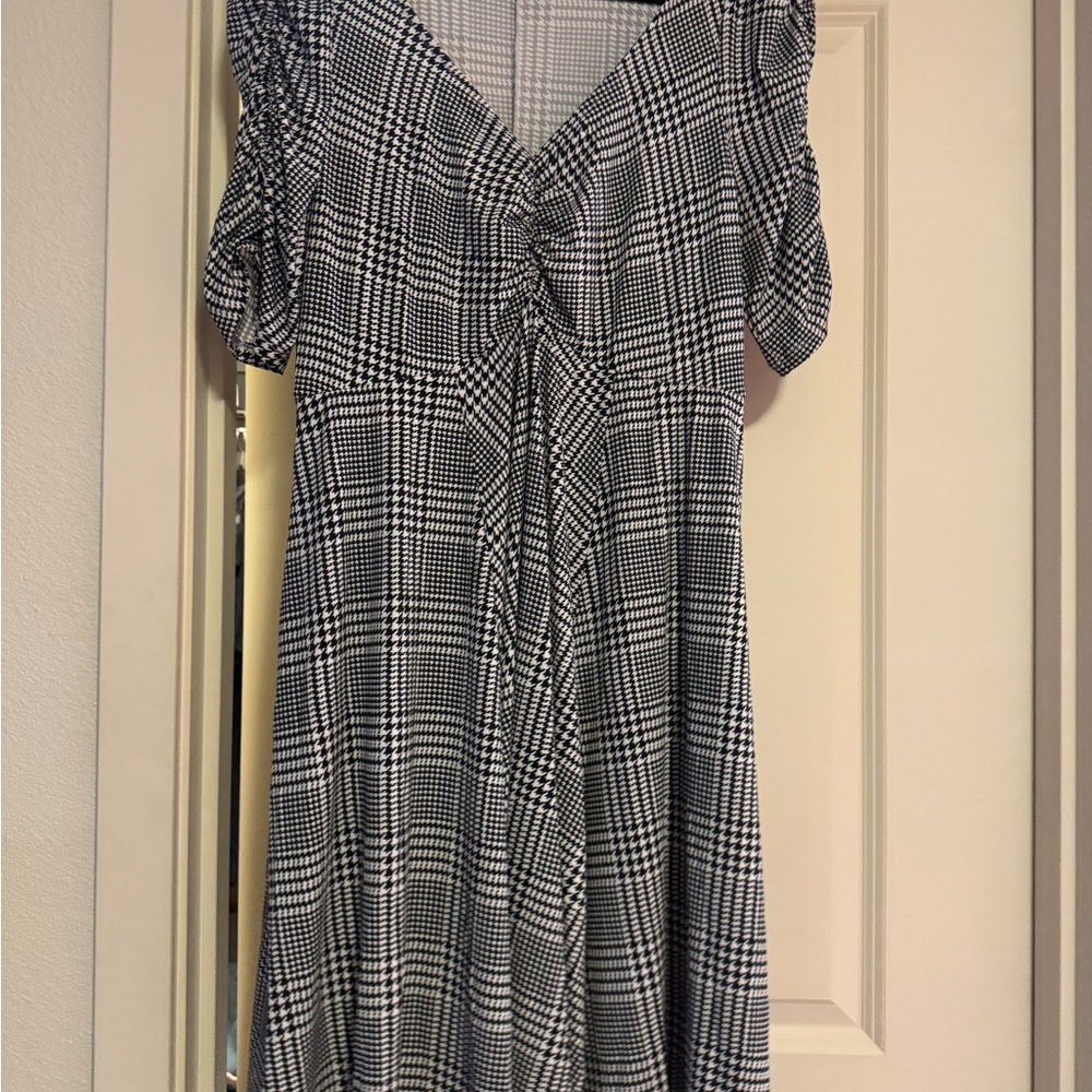 Elegant Black and White Dress